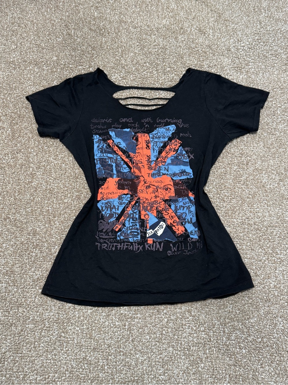 Sex Pistols Union Jack & Queen Graphic Rare Tee